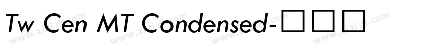 Tw Cen MT Condensed字体转换
